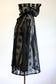 Vintage 1960s to 1970s Hooded Jacket - Summer Goth Black Pointy Hood Mystical Moon Cover-Up Size XS to M