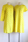 Vintage 1960s Coat Dress Set - Vibrant Sunshine Yellow White Polka Dot Silk Princess Jacket Sheath Size M
