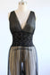 Vintage 1950s to 1960s RARE Genie Jumpsuit - Black Sheer Chiffon Balloon Leg w Lace + Tassel Fits S to L Range