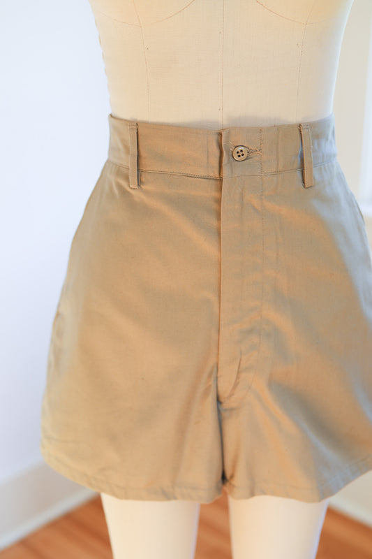 RARE Vintage Dated 1950s US Air Force USAF Darling Cotton Twill Shorts -- Choose Your Pair!