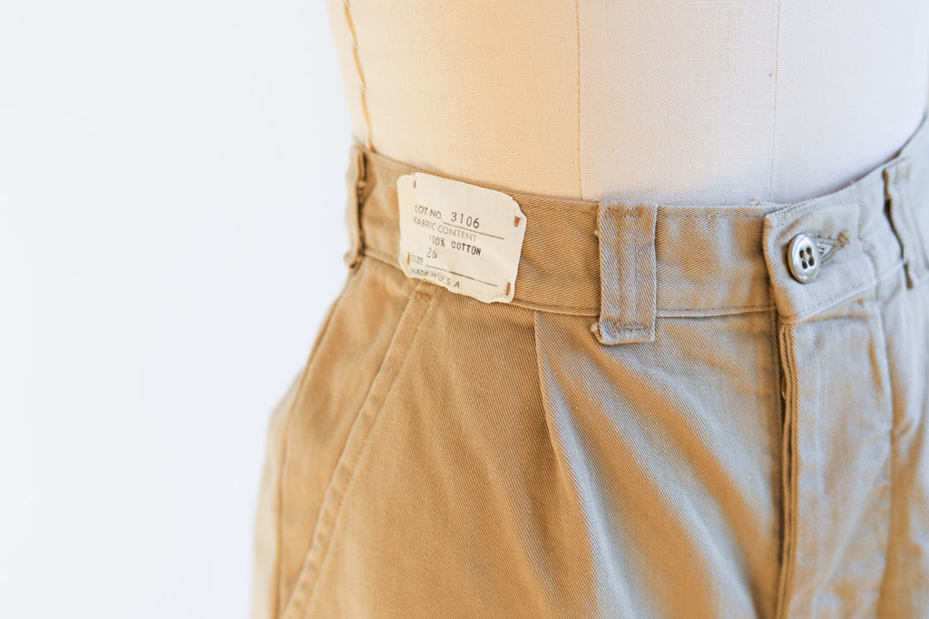 Vintage 1940s RARE Deadstock Wide Leg Culottes Pants - Navy Twill Spor –  Jumblelaya Vintage