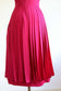 Vintage 1960s Dress - AMAZING Fuchsia Pink Silk Swingin' Car Wash Hem Designer Cocktail Dress Size S