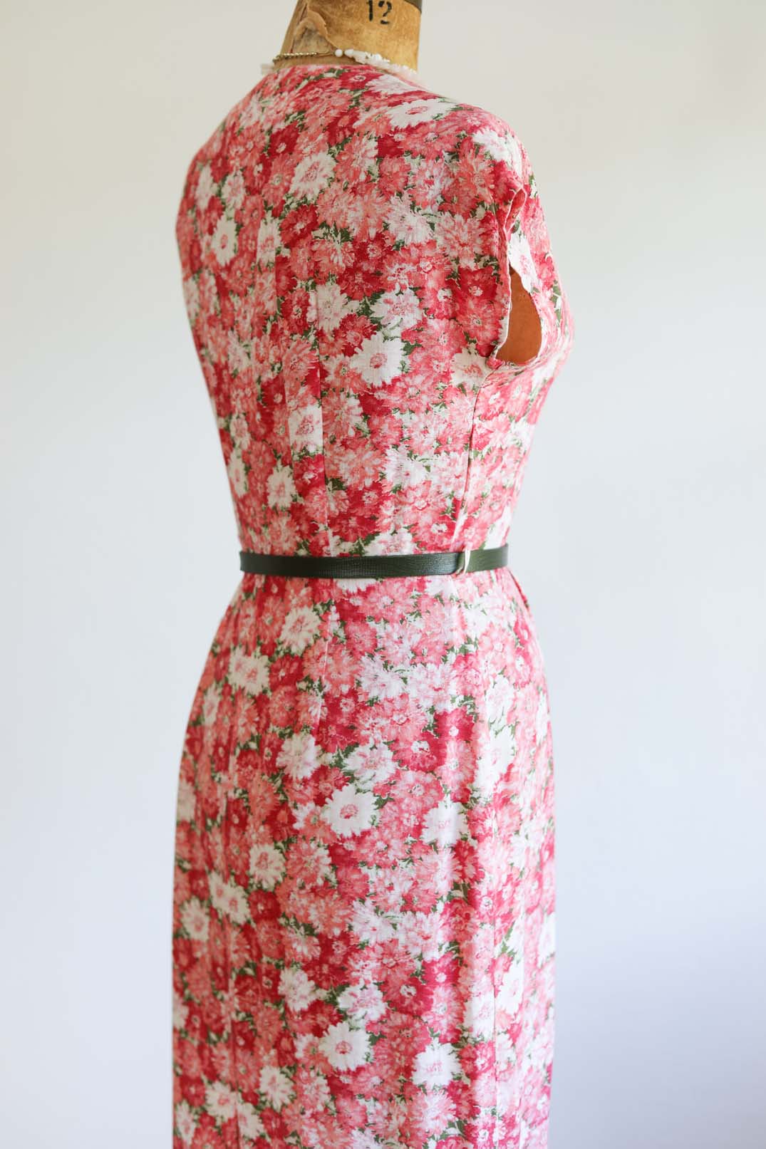 Vintage 1980s Dress - Super Cozy Carol Anderson T-Shirt Jersey + Cotton Cabbage Rose Pastel Sundress Size M to L