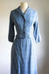 Vintage 1950s Princess Suit - Cozy Cloudy Blue Alden's Cropped Wasp-Waist Jacket + Skirt Size S
