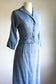 Vintage 1950s Princess Suit - Cozy Cloudy Blue Alden's Cropped Wasp-Waist Jacket + Skirt Size S