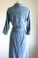 Vintage 1950s Princess Suit - Cozy Cloudy Blue Alden's Cropped Wasp-Waist Jacket + Skirt Size S