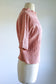 Vintage 1940s - 1950s Sweater Top - "Marinette" Ballet Pink Wool Boucle Knit Batwing Pullover Size M to XL