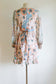 Vintage 1970s Babydoll Dress - Dreamy Soft Cotton Gauze Floral Print Belted Mod Dolly Dress Size S