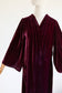 Vintage 1930s Duster or Wrap Dress - STUNNING Violet Purple Silk Velvet Robe Lounging Gown Fits Size XS to XL