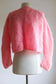 Vintage 1960s Sweater - Shaggy Italian Mohair in RARE Bubblegum Pink Cardigan As-Is Size M to XL