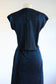 Vintage 1960s Dress Set - Sparkling Sapphire Lurex Knitwear 3-Piece Top Jacket Skirt Size M to L