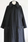 Vintage 1950s Luxe Cashmere Swing Coat - Black with Bakelite Button Pockets + Satin Size S to XL