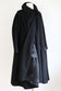 Vintage 1950s Luxe Cashmere Swing Coat - Black with Bakelite Button Pockets + Satin Size S to XL