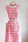 Vintage 1950s to 1960s Shirtwaist - Volup Pert Barbie Pink Plaid Cotton w Hip Pocket Size L to XL