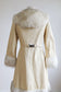 Documented Vintage 1972 Coat - HOODED American Bazaar 1970s Canvas + Faux Fur Princess Coat Size S to M