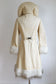 Documented Vintage 1972 Coat - HOODED American Bazaar 1970s Canvas + Faux Fur Princess Coat Size S to M