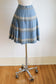 Vintage 1950s Skirt - Pendleton TURNABOUT Reversible Pleated Blue Peachy Tan Plaid Skirt Size M