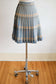 Vintage 1950s Skirt - Pendleton TURNABOUT Reversible Pleated Blue Peachy Tan Plaid Skirt Size M