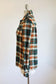 Vintage 1940s Wool Blouse - GORGEOUS Autumnal Pine Pumpkin Red Plaid w Pocket Sport Top Size S