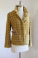 Vintage 1960s Wool Jacket - SHADES OF HONEY Boucle Chanel-esque Beauty Size M to L