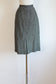 Vintage 1950s Blouse + Skirt Set - Black White Tweed Wool Boxy Top/Vest + Smokin' Hot Wiggle Skirt Suit Size M to L