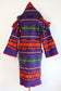 Vintage Pre-1972 Pendleton Hooded Blanket Coat - RARE Reversible Wool "Beaver State" Fringed Coat Size S to M