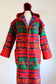 Vintage Pre-1972 Pendleton Hooded Blanket Coat - RARE Reversible Wool "Beaver State" Fringed Coat Size S to M