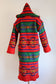 Vintage Pre-1972 Pendleton Hooded Blanket Coat - RARE Reversible Wool "Beaver State" Fringed Coat Size S to M