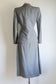 Vintage 1940s to 1950s Suit - Soft Grey Flannel Finish Deco Sculpted Jacket Blazer + Skirt Size S to M