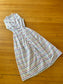 Vintage 1940s to 1950s Sundress - Fruit Stripe Gum Chartreuse Purple Red Cotton Sundress w Rhinestones Size S