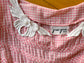 Vintage 1950s Dress - Pink Gingham Plaid Cotton w Bow Appliques Sundress Size M
