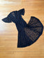 Vintage 1930s Redingote - Volup! Summer Goth Black Sheer Lace Deco Duster Evening Jacket Dress Size L to XL