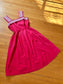 Vintage 1940s Dress - Darling Novelty Ship's Wheel Cotton Rose Pink White Sundress Size L to XL