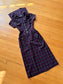 Vintage 1950s Dress - Pert Wine Charcoal Window Pane Plaid Cotton Bobbie Brooks Princess Dress Size S