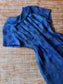 Vintage 1960s Lurex Dress - Rare Sapphire Blue Sparkling Metallic Cocktail Dress Size M