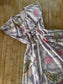 Vintage 1970s Dress - Soft, Undeniably Pretty Lavender Pink Apple Green Giant Flower Sundress Size M to L