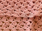 Vintage 1930s to 1940s Dress - Splendid Deco Peach Pink Crochet Hand-Knit w Balloon Sleeves Size S to M Range