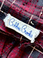 Vintage 1950s Dress - Pert Wine Charcoal Window Pane Plaid Cotton Bobbie Brooks Princess Dress Size S