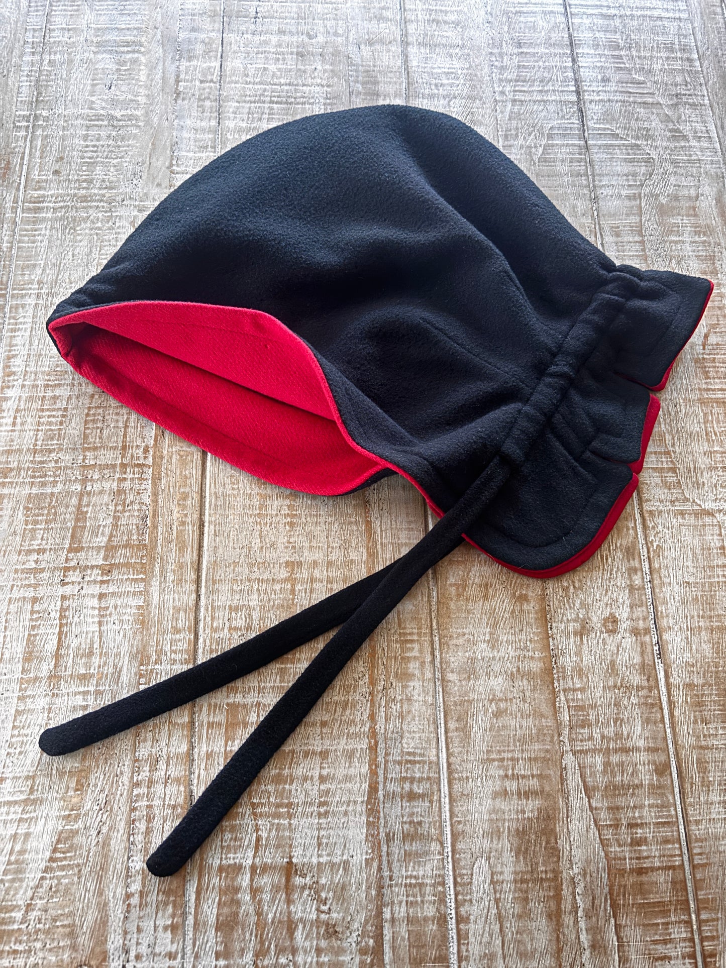 Vintage 1940s Hooded Princess Coat - Femme Fatale! Black Widow Spider Deco Wool Overcoat w Matching Hood Size S to M