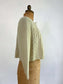 Vintage 1940s Sweater Capelet - Honeydew Wool Hand-Knit Wool Jacket w Tassel Ties Fits Size XS to M