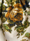 Vintage 1960s Tapestry Dress - Luxuriant Golden Rose Print Cotton Scoop-Neck Jumper Size S to M