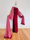 Vintage 1970s to 1980s Gala Gown - UNBELIEVABLE Pure Silk Deadstock Couture Gown w Trained Sleeves Size M to XL