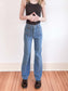 Vintage 1970s Denim Jeans - SUNRAY BOOTY! Medium Wash Wide Leg Pants W26"