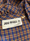 Vintage 1970s Dress - Dreamy Soft Cotton Blend "You Babes" Sundress Asymmetrical Plaid Size M