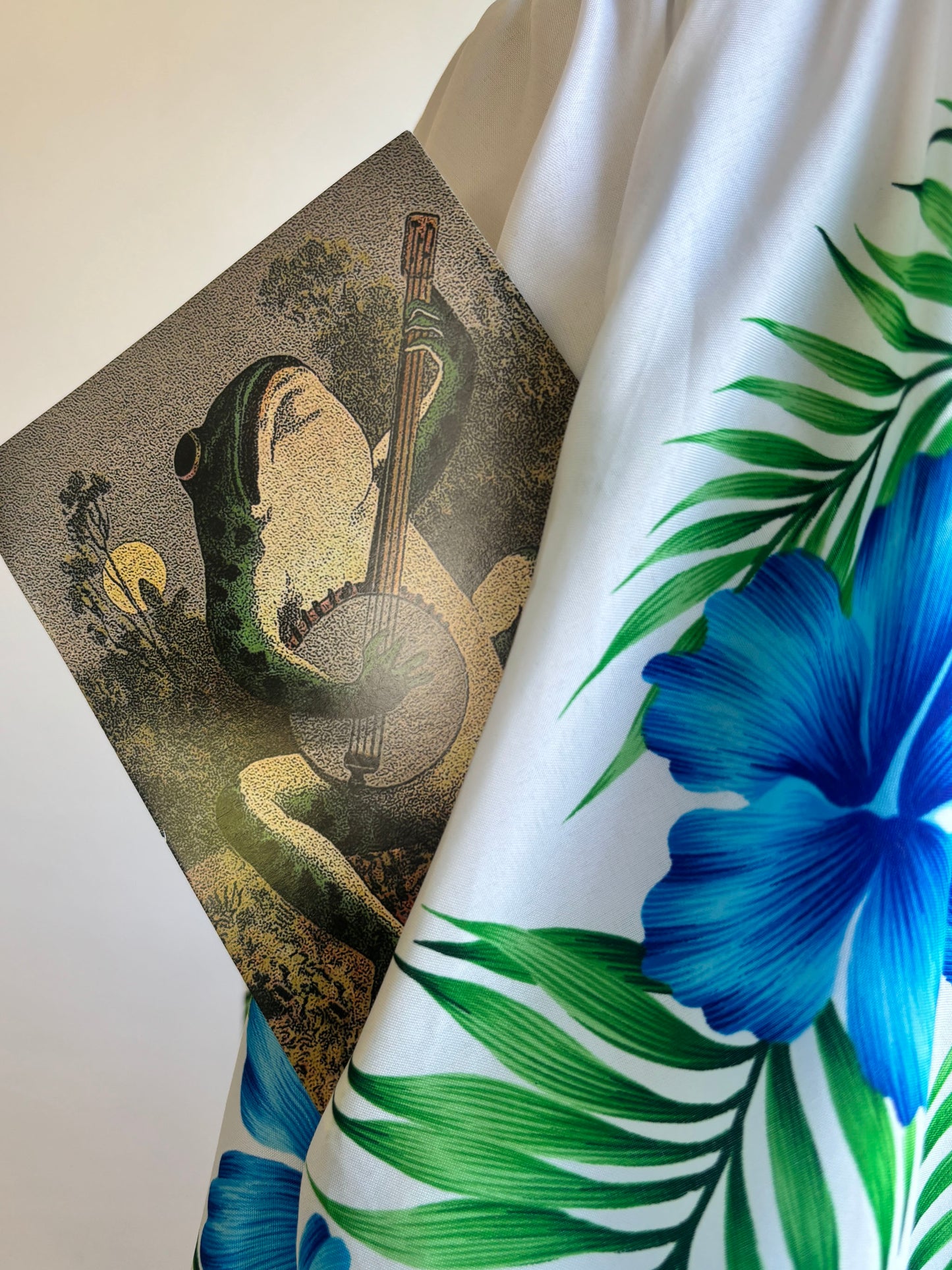 Vintage 1980s Dress - Royal Hawaiian Creations Crisp White Cobalt Green Sundress Size M - L