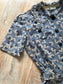 Vintage 1940s Dress - Rare WW2 Deadstock w Tags Delphite Blue Rayon Shirtwaist + Deco Belt Size XS