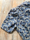 Vintage 1940s Dress - Rare WW2 Deadstock w Tags Delphite Blue Rayon Shirtwaist + Deco Belt Size XS