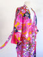 Vintage 1960s Loungewear Dress - Mod Psychedelic Hollywood Vasarrette Lounging Kaftan Size XS to L
