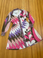 Vintage 1960s Dress - Pucci Style Bernardo Designer Geometric Pastel Jersey Coat Dress Size M to L