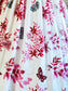 Vintage 1950s Dress - Rare + Amazing Tropical/Hawaiian Butterfly + Pine + Bamboo Novelty Print Pink Red Cotton Sundress Size XS to S